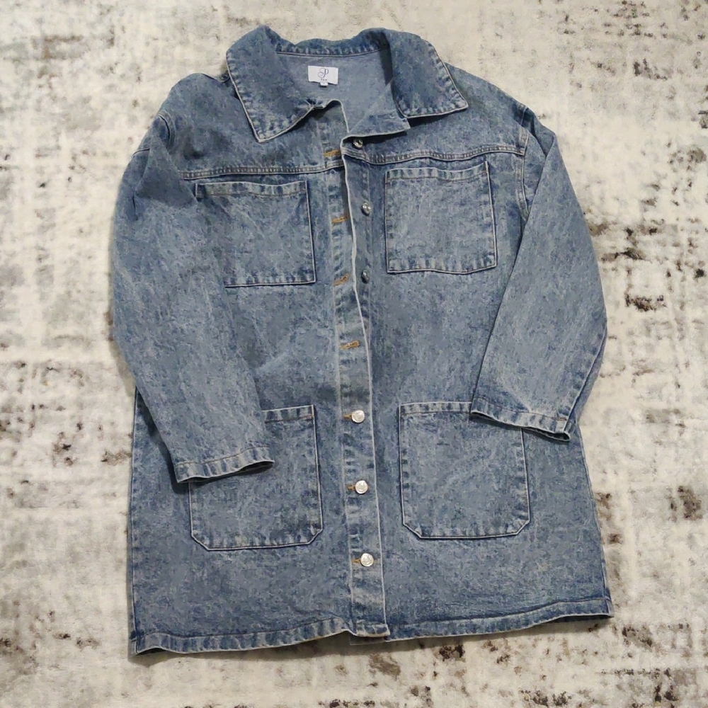 Denim Button-Up Jacket